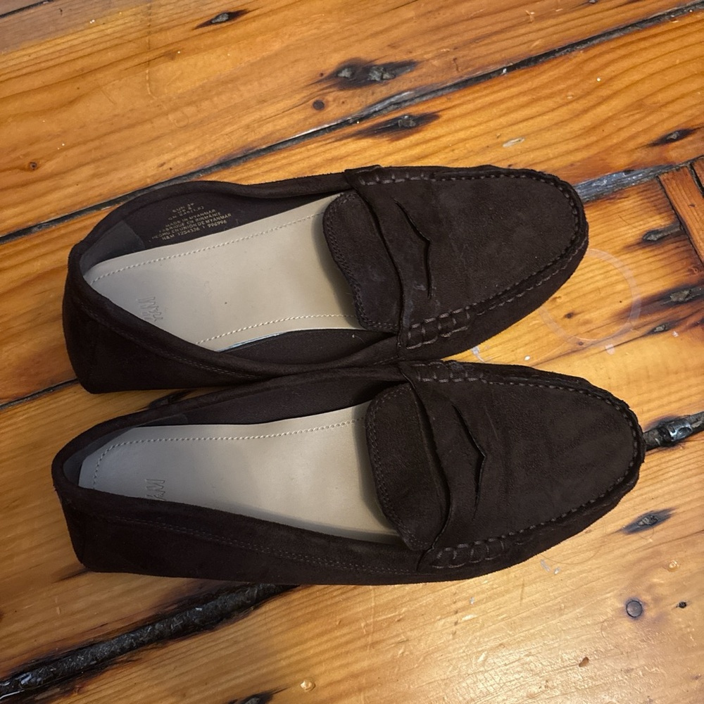 H&M Brown Suede Loafers